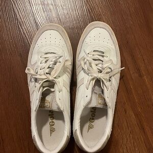 Gola White and Tan Sneakers